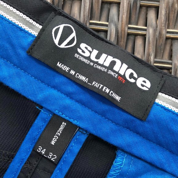 SUNICE Men's Black Performance Golf Pants - Size 34/32